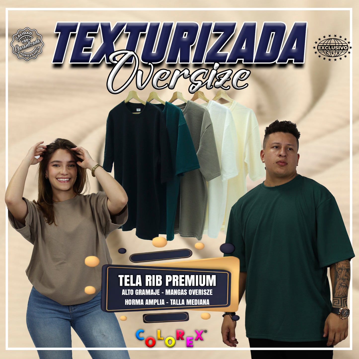 OVERSIZES TEXTURIZADA