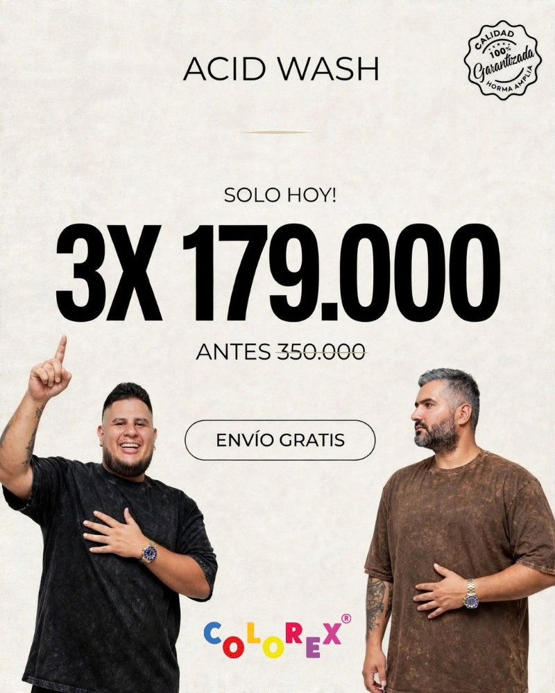 ACID WASH TALLA GRANDE