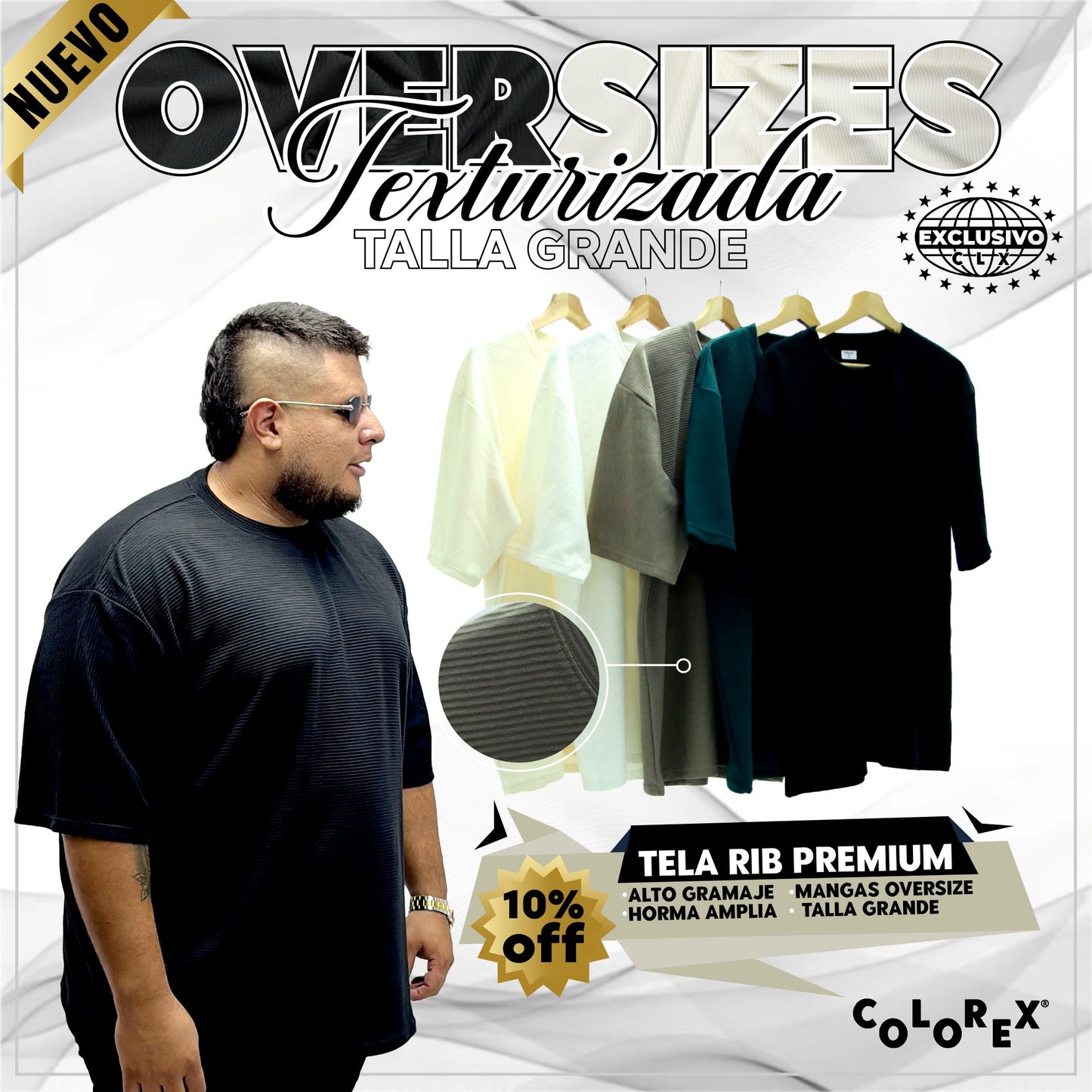 OVERSIZES TEXTURIZADAS TALLA GRANDE
